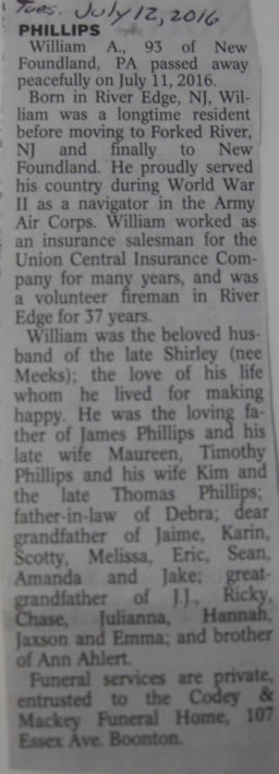 Obituary article